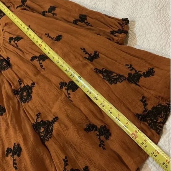 Free People Boho Long Sleeve Open Back Mini Dress. XS - Picture 7 of 12